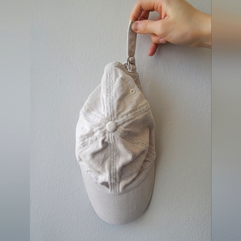 Weekday linen cotton blend baseball beige cap